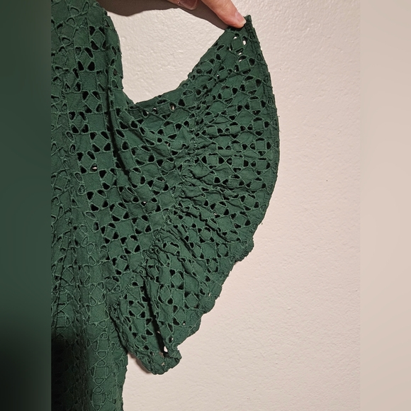 Lane Bryant Green Eyelet Top - Picture 8 of 11